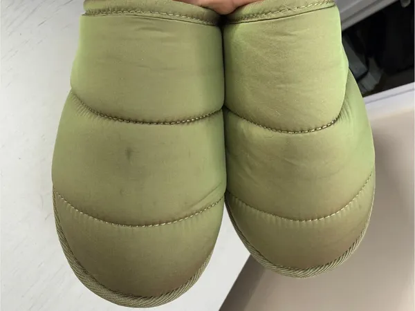 Maeve Anthropologie Puffy Platform Slippers 6/7 Sz S Green - Image 5
