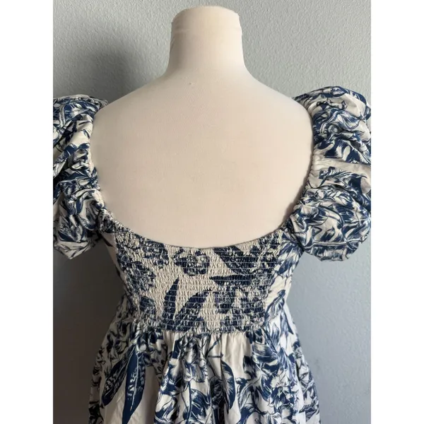 Abercrombie & Fitch Emerson Poplin Puff Sleeve Mini Dress - Image 6