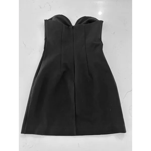 BEC & BRIDGE Little Black Dress Mini Black Strapless Sweetheart Dress Size 2 - Image 2