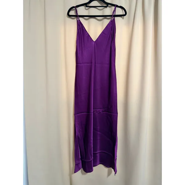 Gold Hawk Hayley Cowl Neck Dress (Deep Violet) • Medium - Image 3