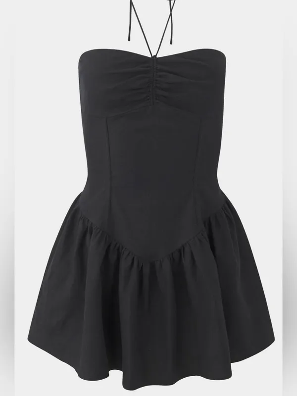 FLORENCE by Mills SWEET SOLSTICE LINEN HALTER DRESS - Image 8