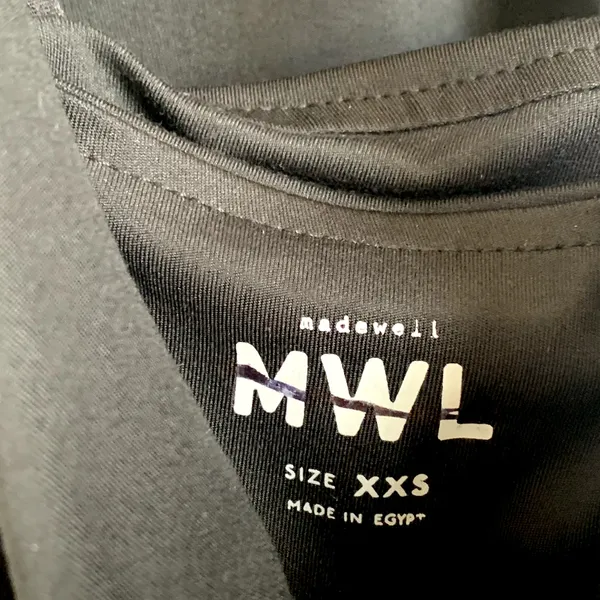 NWT Madewell Sz XXS Flex Fitness Athletic‎ Dress in True Black - Image 6