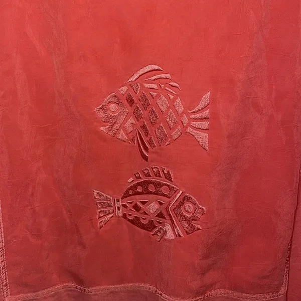 Johnny Was T-Shirt Coral Fish Appliqué Drop Waist Dress - Image 5