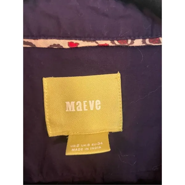 Maeve Anthropologie purple sequin cropped blouse 2 - Image 5