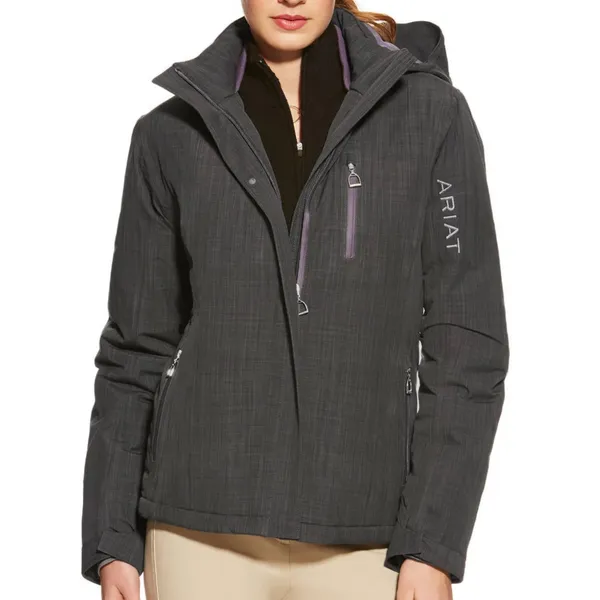 Ariat Highland Ladies Jacket Lava Beach Grey Lavender Womens Small Equestrian - Image 15