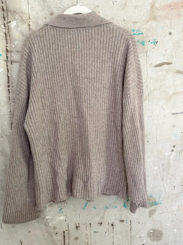 Reformation Fantino Cashmere Collared Cardigan - Image 5