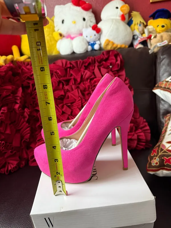 DREAM PAIRS Women's Party Sexy Super Platform Nightclub Shoes size 7 in pink - Image 6