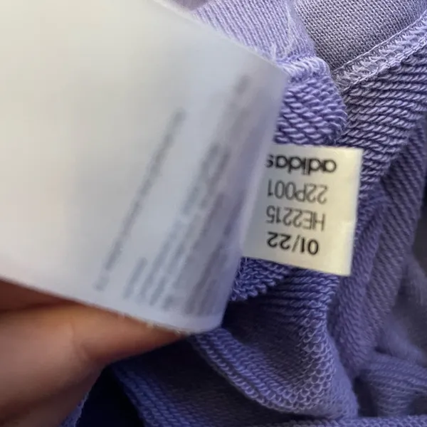 NWOT Adidas Originals Streetball Streetwear Cropped Oversized Sweatshirt Purple - Image 15