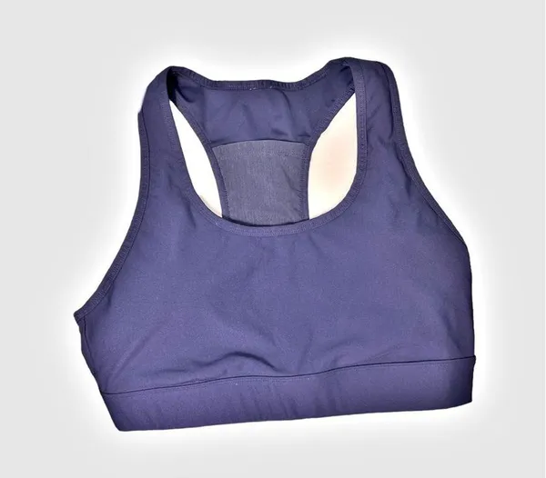 On the Go Medium Impact Sports Bra Size XL Navy Blue - Image 2