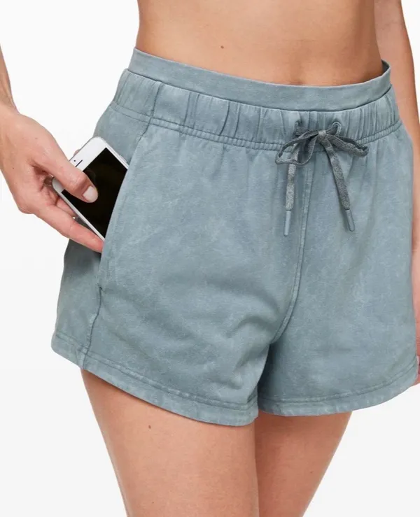 Lululemon Inner Glow Short 3" Washed Chambray 6 - Image 8