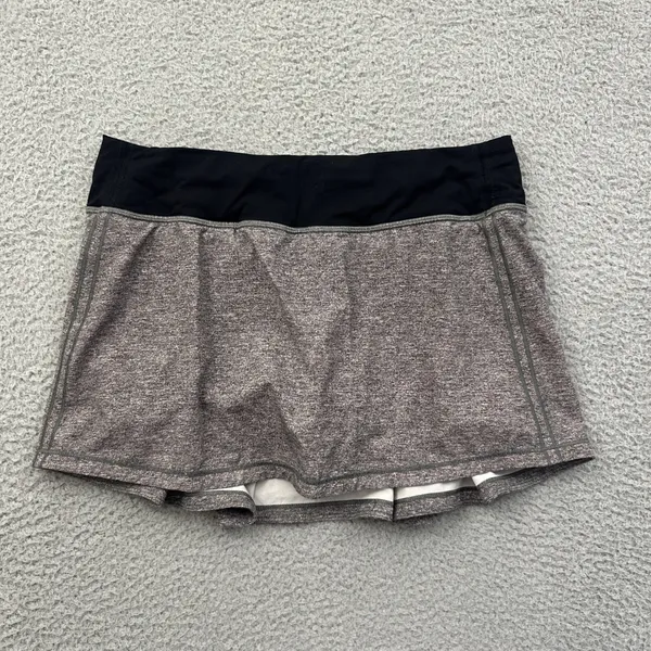 Lululemon Pace Rival Skirt Skort Gray Athletic Tennis Athleisure Women's 6 - Image 2