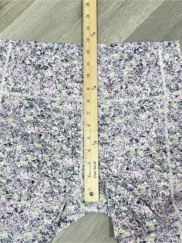 Fabletics On The Go Power Hold High Waist Leggings Pink Multi XL Ankle Pockets‎ - Image 11