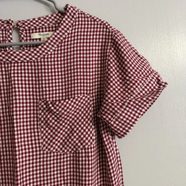 Madewell‎ Gingham Shirt Dress Size XS - Image 7