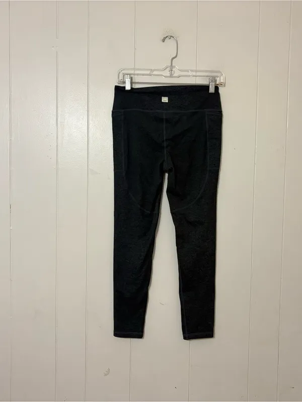 Vuori Performance Leggings Heather Charcoal Yoga Workout Pants - Image 6