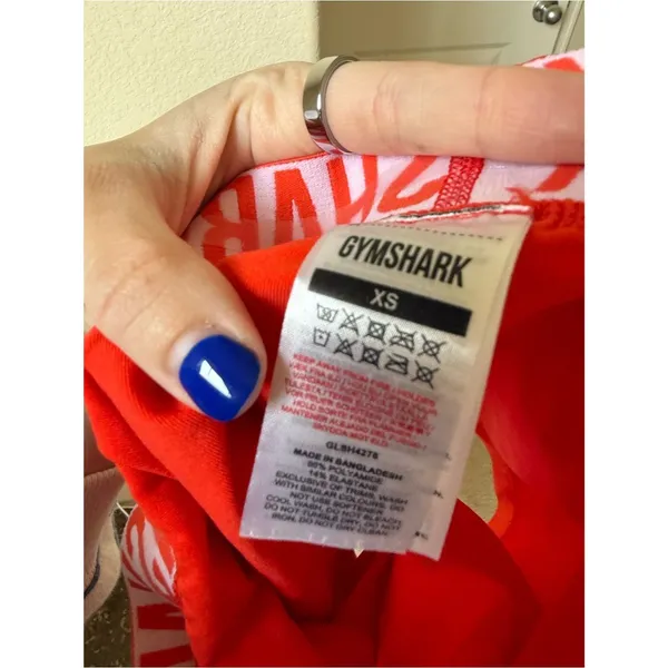 Gymshark Fit Seamless Shorts Orange Size XS - Image 3