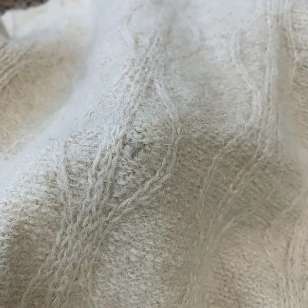 Alpaca Mountain Trade Womens Sweater Vintage Peruvian Fur Tan Size Medium EU - Image 4