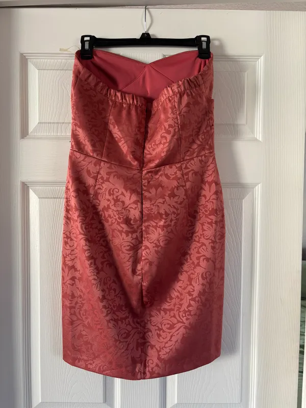 Mystic Burnt Rose Strapless Dress - Size Large - Image 4