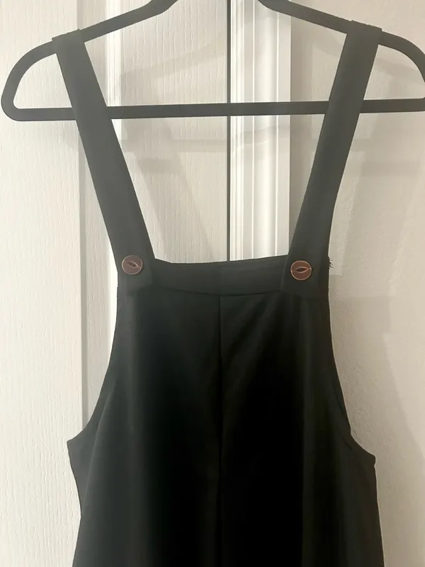 SHEIN Black Overall Jumpsuit Size Medium - Image 3