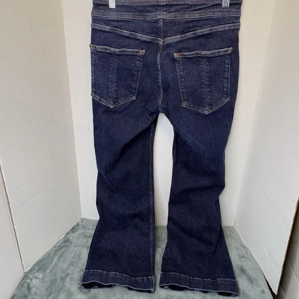 Pilcro The Nyhavn Mid-Rise Cropped Flare Leg Jeans Size 30 Boho Retro Style - Image 5