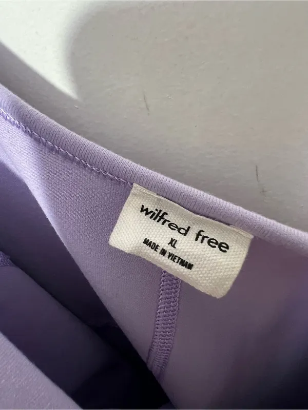 Wilfred Free Aritzia Divinity Jumpsuit Lilac Purple Spaghetti Strap Unitard XL - Image 14
