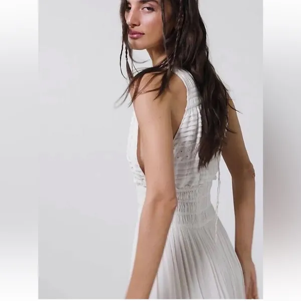Free People One Alessia Maxi Dress Lace white size medium - Image 4