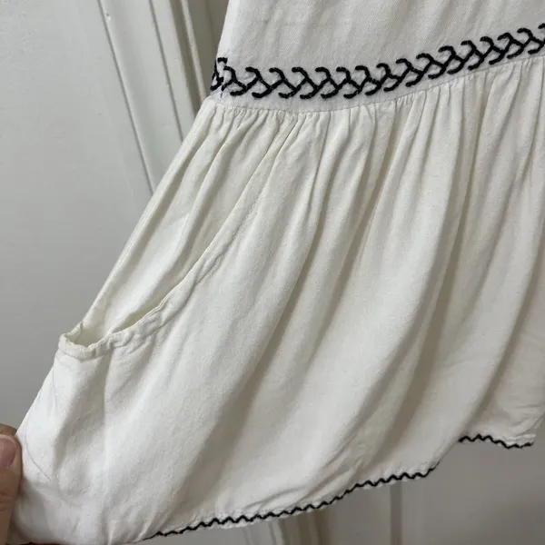 Lovers + Friends Embroidered Sz S Boho Festival Beachy Floral Cottagecore Hippie - Image 6