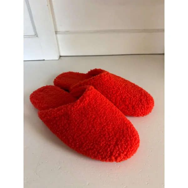 Bombas‎ women's Sunday Mule Slipper in bright rust orange size 10 - Image 2