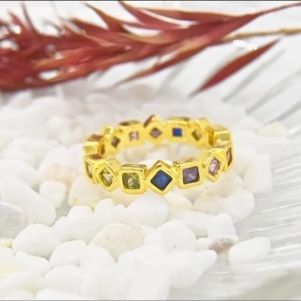 Colorful Cubic Zirconia Band - Image 4