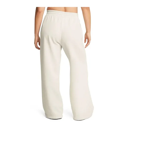 NWT Under Armour Womens Cream Rival Fleece Wide Leg Textured Sweatpants XL - Image 6