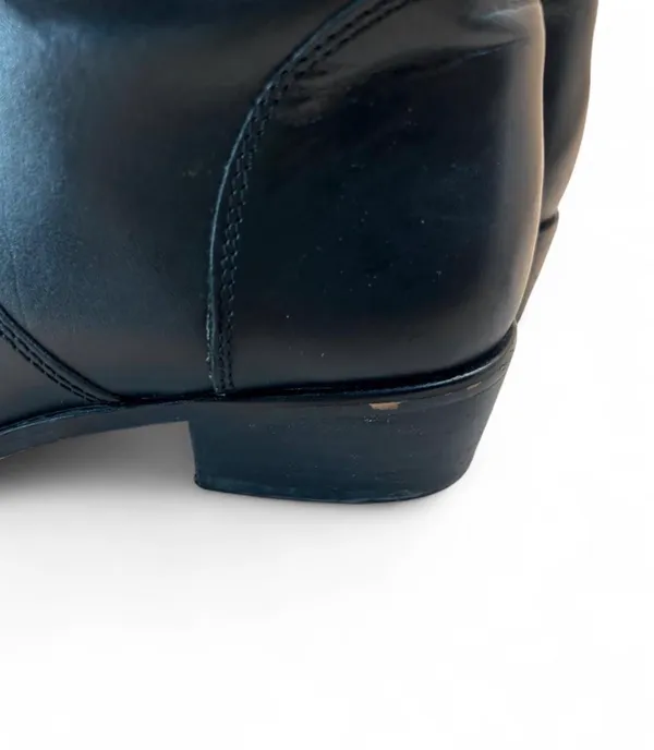 Corso Como Women's Classics Black Leather Riding Boots Side Zipper  - Image 7