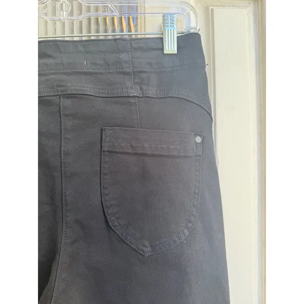 Anthropologie‎ Black High Rise Skinny Jeans Double Button Trousers Size 28 NEW - Image 6