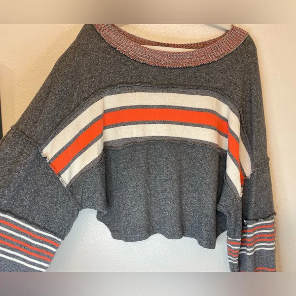 Free People Women’s Cooper Striped‎ Long-Sleeve T-Shirt Size XS - Image 4