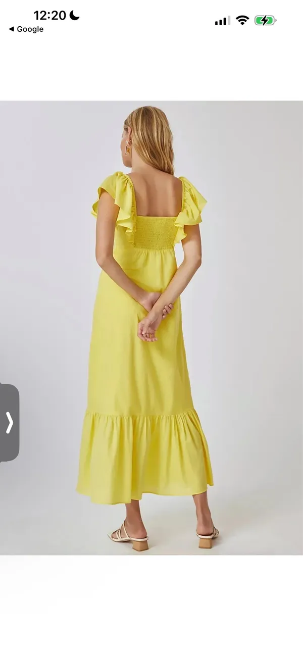 Farm Rio Anthropologie Ruffle Midi Dress XS - Image 3