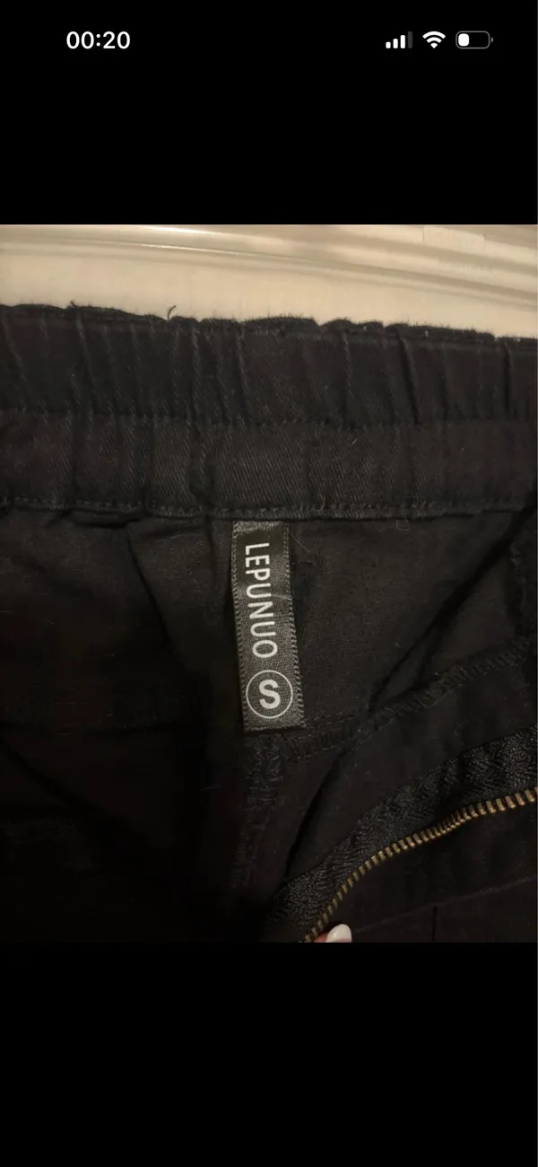 Small black womens cargo pants - Image 2