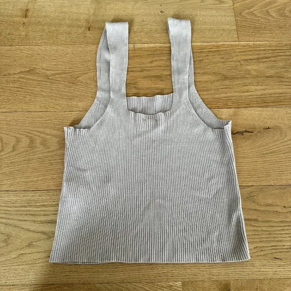 Abercrombie and Fitch Knit Tank Top in Grey - Image 4