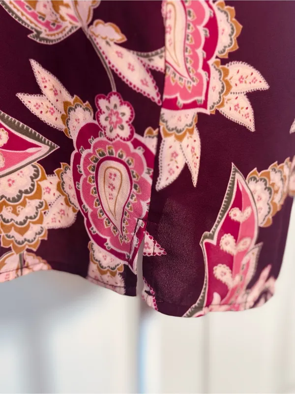 Show Me Your Mumu Estella Topslip S Burgundy Paisley Boho Y2K Cami Tank Resort - Image 8