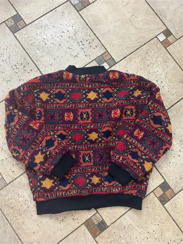 NWT Cozy Multicolor Floral women loose fit warm Jacket size M - Image 8