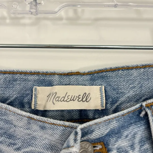 Madewell Size 26 Light Blue Perfect Vintage Jeans Straight Tapered 90s Mom Jeans - Image 6