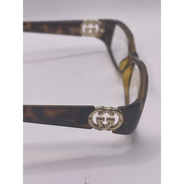 Gucci Logo Eyeglasses‎ 140 GG 3066 Women Eyewear Tortoiseshell Readers - Image 5
