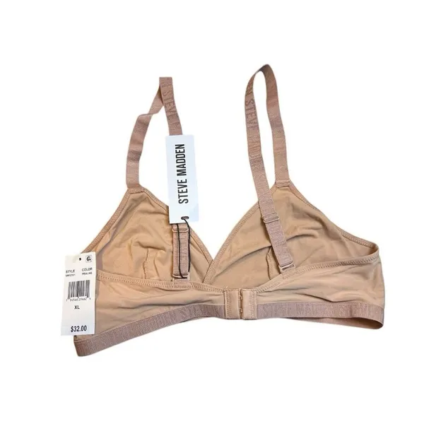 Steve Madden Women's Triangle X-Back Lounge Bra SM12151 Praline Size XL NWT - Image 3