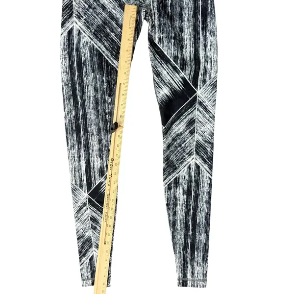Lululemon Wunder Under Heat Wave White Black Mid Rise Athletic Leggings size S - Image 5