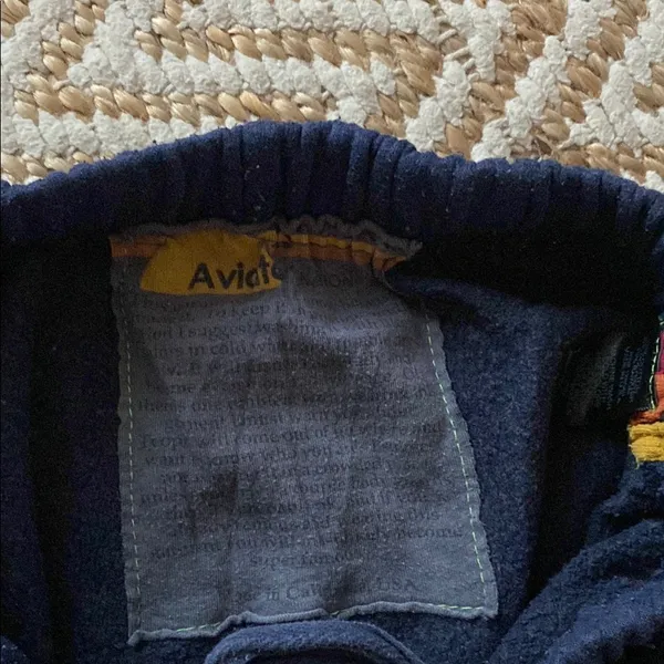 Navy Aviator Nation Sweatpants with Red and Yellow Stripe - Image 3