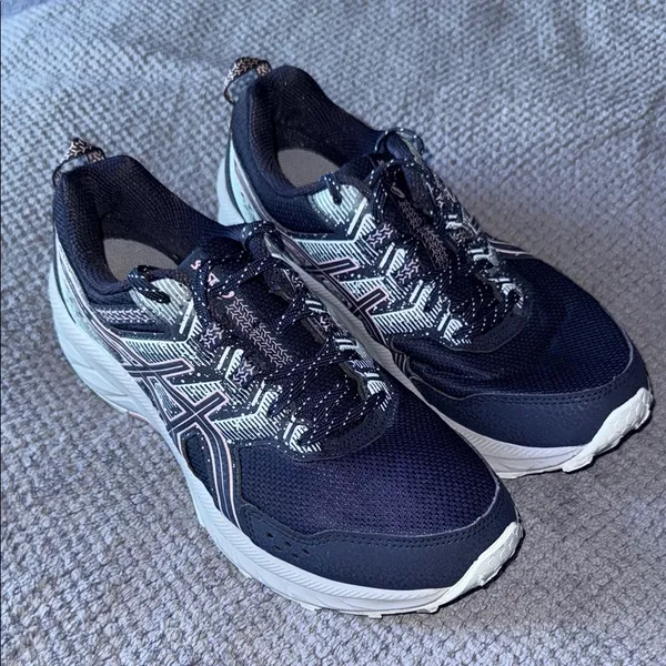 ASICS Gel Venture Navy Pink White Women's Trail‎ Running Sneakers Size 9 - Image 2