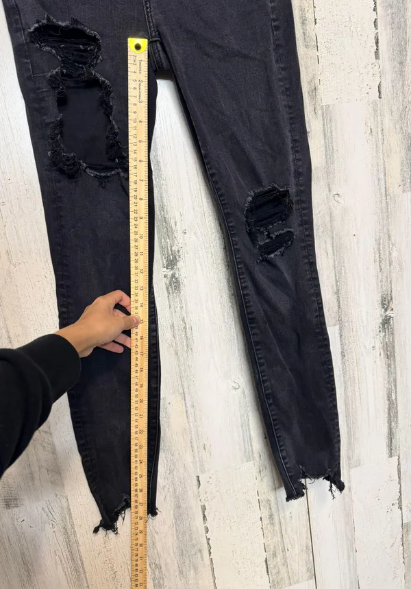 black next level stretch ripped skinny jeans - Image 12