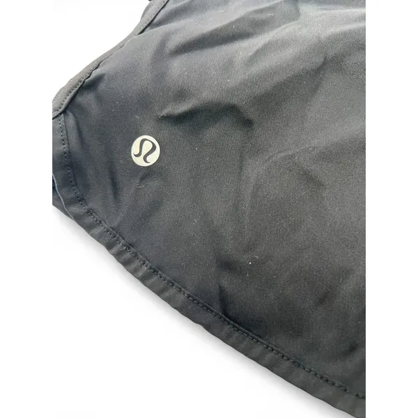 Lululemon 6 Hotty Hot Black Shorts Girly Scalloped Detail Running Activewear - Image 5