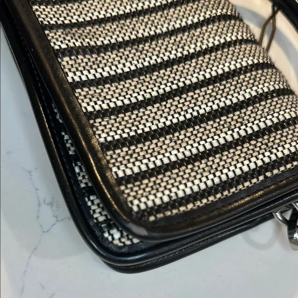 Zara Crossbody Bag Black and Cream Elegant Design - Image 16