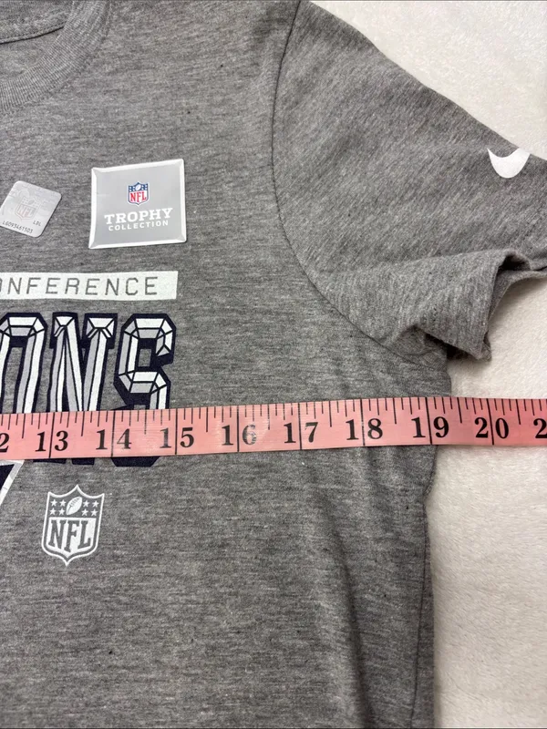 Nike Gray New England Patriots Champions Graphic Tee Size M NEW - Image 4