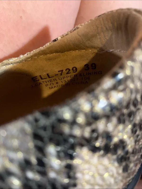 Alegria Leather Snakeskin Print Mary Jane’s Size 39 - Image 7