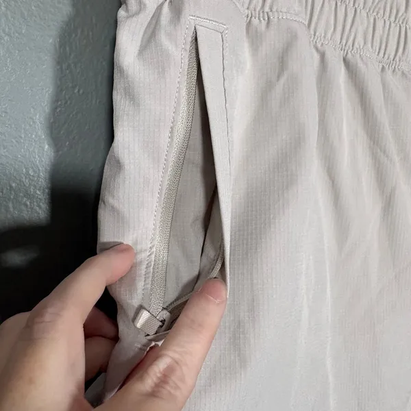FLX Athletic Gym Shorts Light Gray Elastic Waist Athleisure - Women's size XL - Image 3