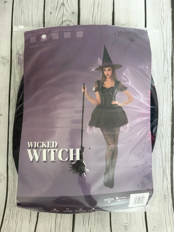 Hauntlook Wicked Witch Adult Halloween Costume Women’s Size Medium NEW - Image 5